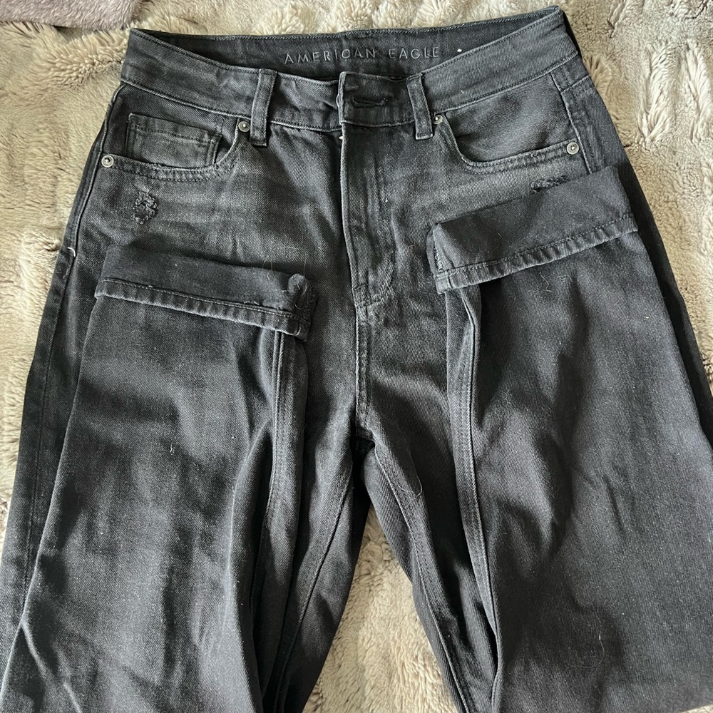 American Eagle Outfitters Black Relaxed Jeans